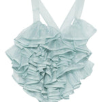 Top con volant in blu Viktor&rolf - donna 