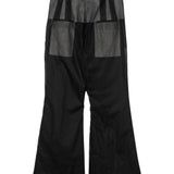 Pantaloni a vita alta Dirt Bolan in nero - unisex 