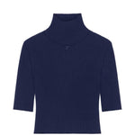 Top con logo in blu Courrèges - donna 