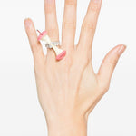 Anello paradise/torzellino di mela in rosa Yvmin - donna 