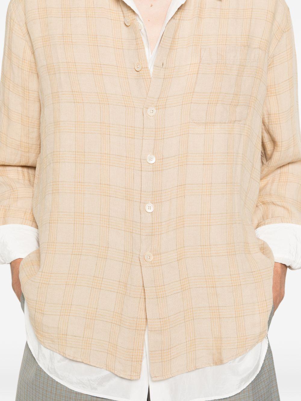 Camicia a righe above in beige Our legacy - uomo 