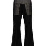 Pantaloni a vita alta Dirt Bolan in nero - unisex 