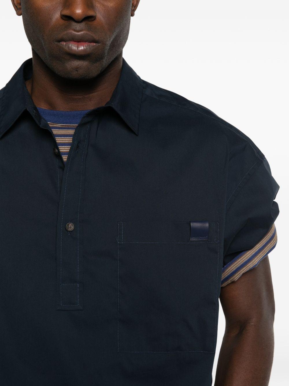Polo a maniche corte in blu Darkpark - uomo 