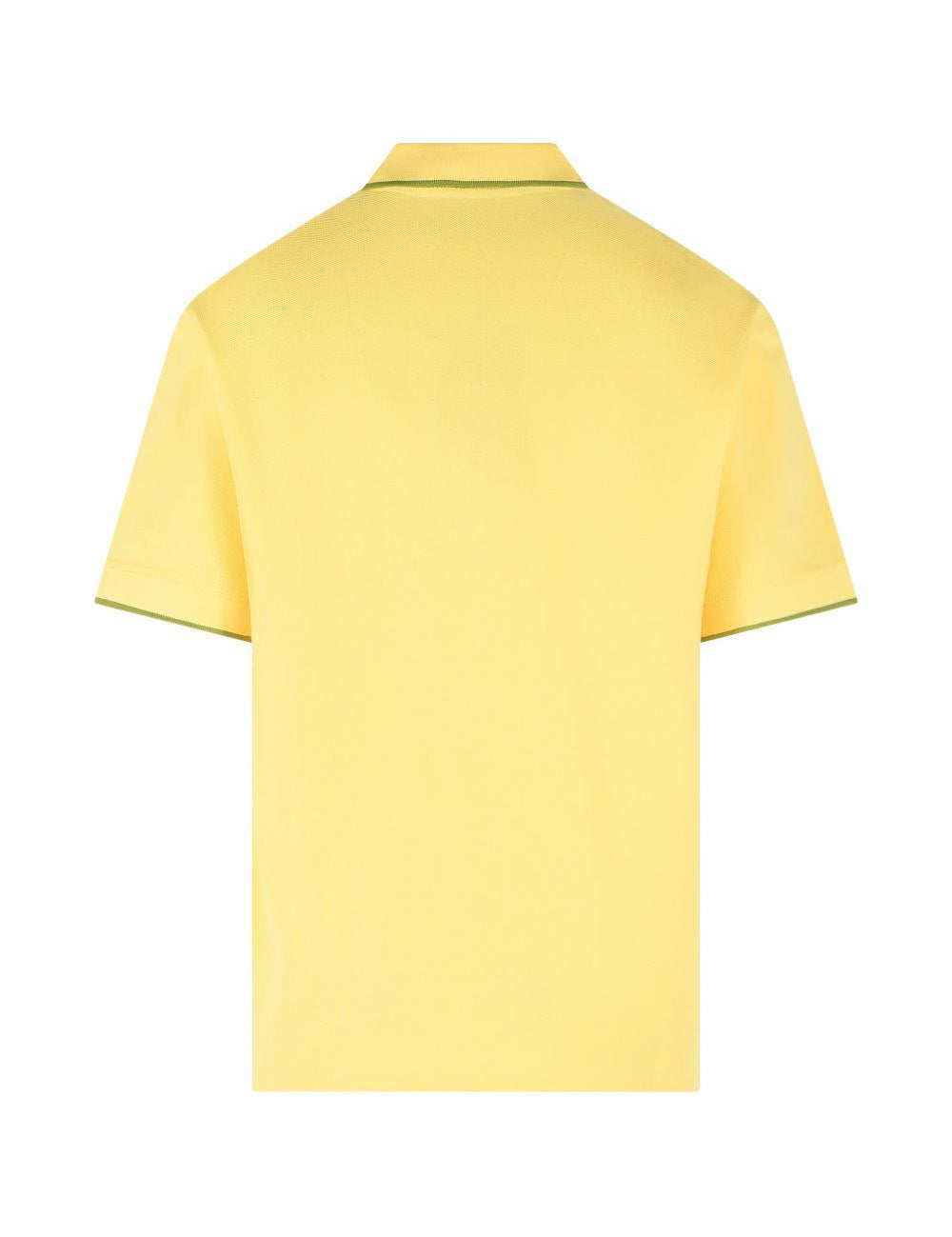 Polo con logo ricamato in giallo Drole de monsieur - uomo 