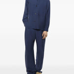 Giacca-camicia con tasche in blu Laneus - uomo 