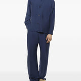 Giacca-camicia con tasche in blu Laneus - uomo 