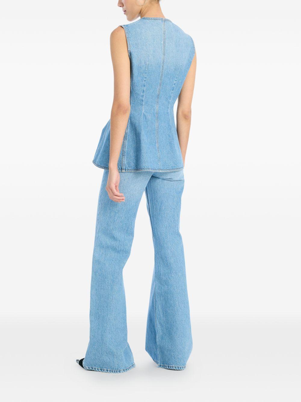 Top svasato in denim Rotate - donna 