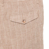 Pantaloni a righe in beige Simkhai - uomo 