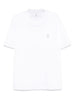 Brunello Cucinelli crew-neck logo T-shirt in white - men