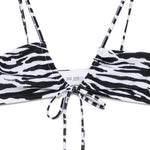 Bikini zebra in nero e bianco the attico - donna 