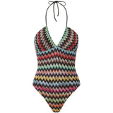 Costume con motivo a zigzag in multicolore Missoni - donna 