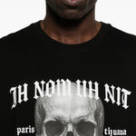 T-shirt teschio 20 in nero Ih nom uh nit - uomo 