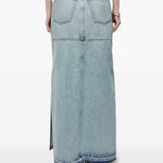 Gonna denim in blu - donna 