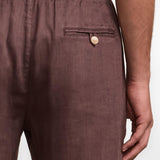 Pantaloni Oscar in marrone Frescobol carioca - uomo 