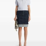 Top in maglia leni in celeste Khaite - donna 