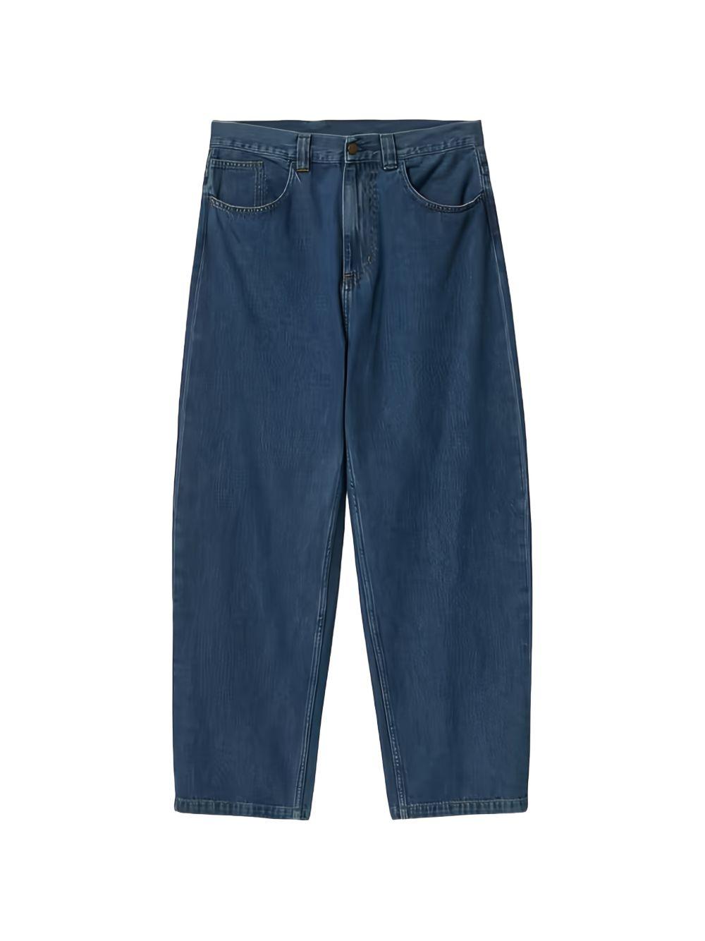 Jeans a gamba larga brandon in blu carhartt wip - uomo 