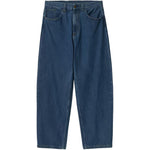Jeans a gamba larga brandon in blu carhartt wip - uomo 