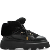 Stivaletti con plateau e lacci in nero Inuikii - donna 