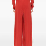 Pantaloni con pieghe bermuda in rosso Maxmara - donna 