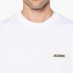 T-shirt Le T-shirt Gros Grain in bianco Jacquemus - Unisex 