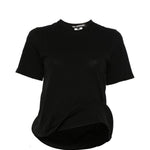 T-shirt con orlo strutturato in nero Junya watanabe - donna 