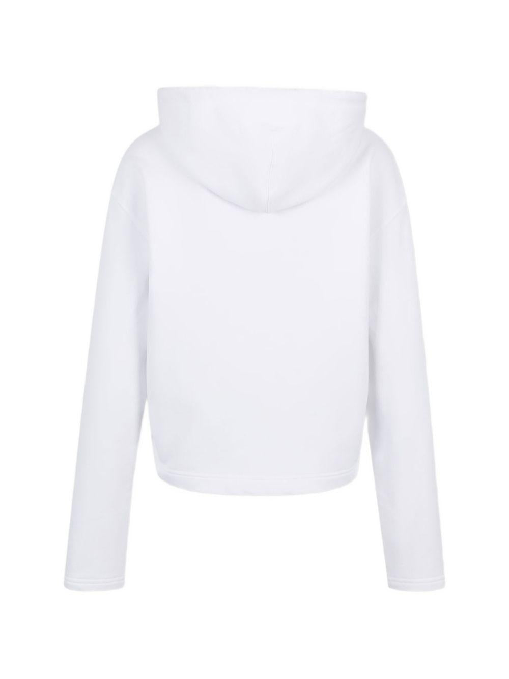 Felpa a maniche lunghe quota in bianco Ami paris - unisex 