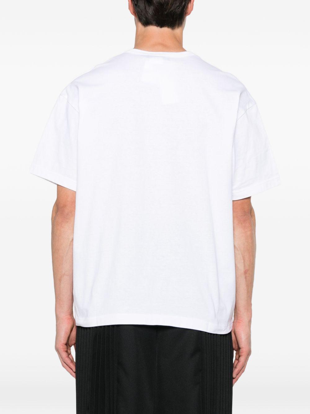 T-shirt con stampa in bianco e nero  Comme Des Garçons Black  x Nike - unisex 