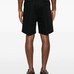 Shorts a pieghe con fibbia in nero Briglia 1949 - uomo 