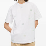 T-shirt con decorazioni di strass in bianco Ganni - donna 