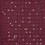 Abito lungo con paillettes in bordeaux 