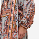 Blusa con stampa paisley aster multicolore 