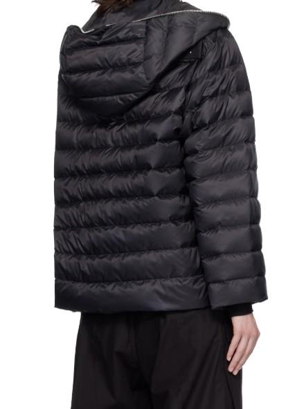 Giacca con cappuccio ziplock in nero Rick Owens x Moncler - unisex<BR/> 