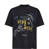 T-shirt in cotone con stampa grafica enemy  in nero Represent - uomo 