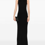 Abito lungo Lyr in maglia in nero Aya Muse - donna 