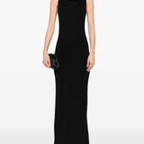 Abito lungo Lyr in maglia in nero Aya Muse - donna 