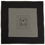 Foulard con stampa in nero toteme - donna 