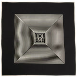 Foulard con stampa in nero toteme - donna 