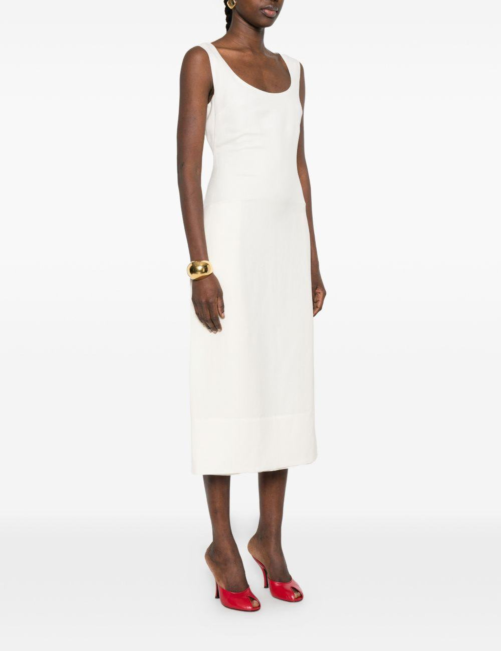 Abito la robe tablier in bainco Jacquemus - donna 
