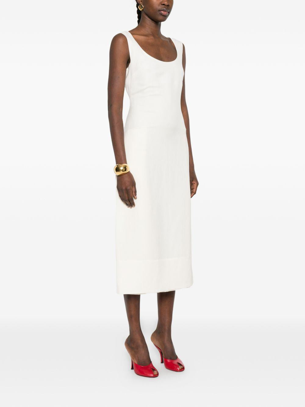 Abito la robe tablier in bainco Jacquemus - donna 
