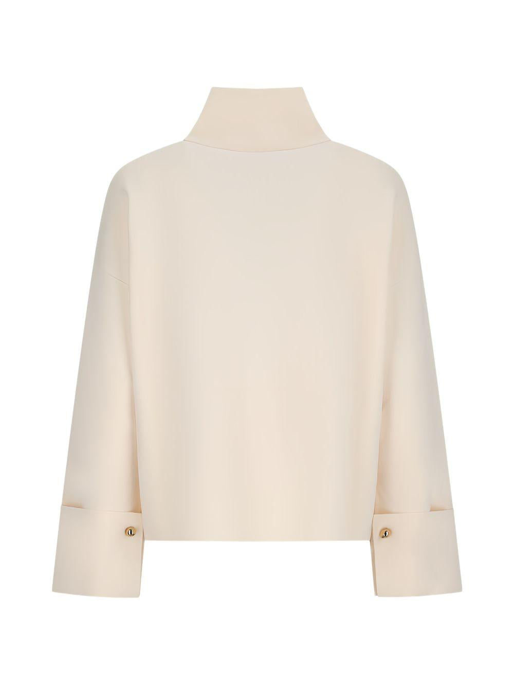 Cardigan con zip formato in bianco Maxmara - donna 