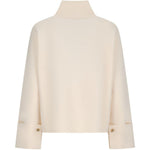 Cardigan con zip formato in bianco Maxmara - donna 