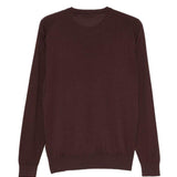 T-shirt a maniche lunghe rowland in marrone John smedley - uomo 