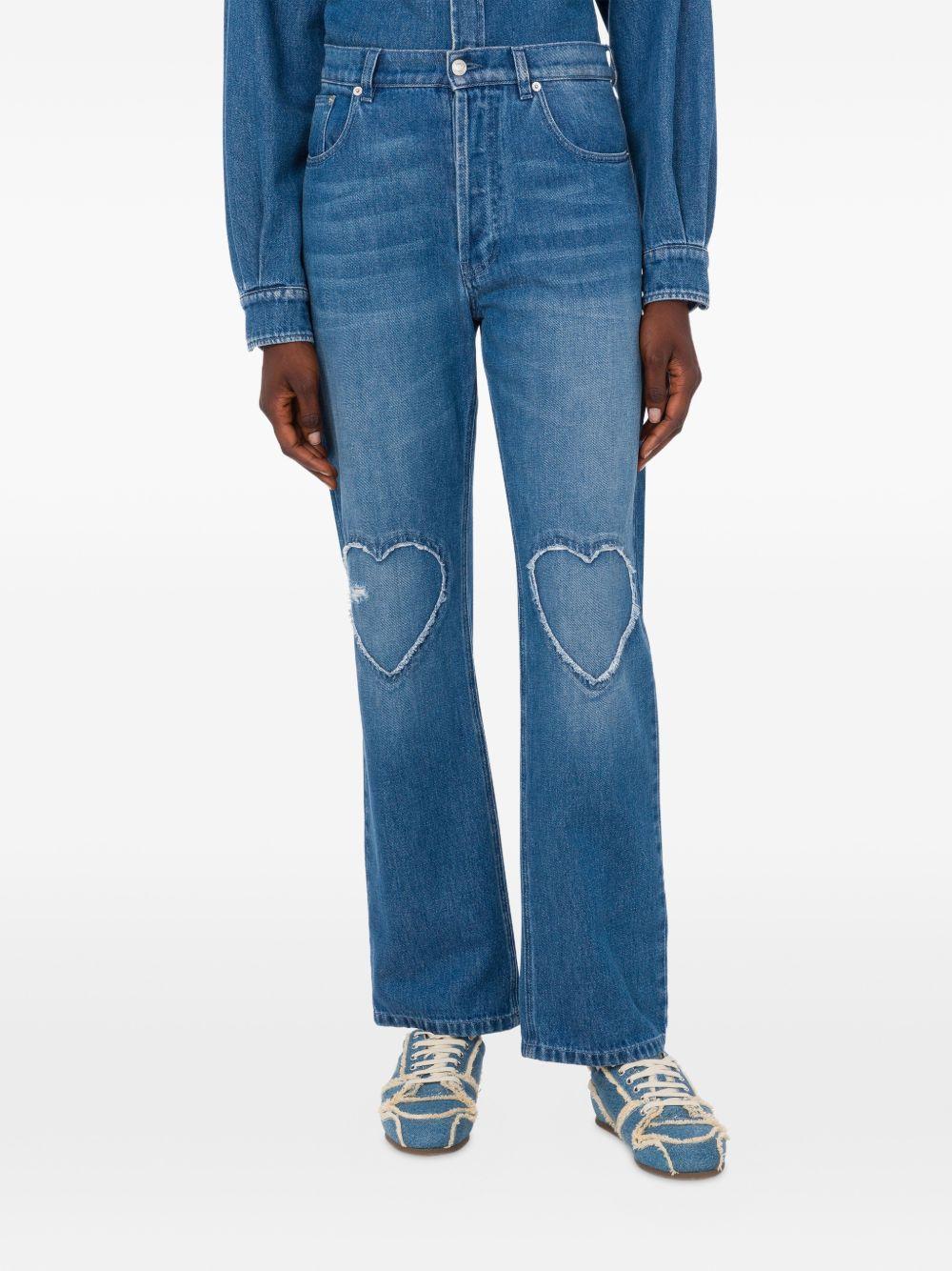 Jeans con applicazione in blu Moschino - donna 