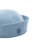 Cappello da marinaio in denim con logo RB ricamato in blu Ruslan baginskiy - donna 