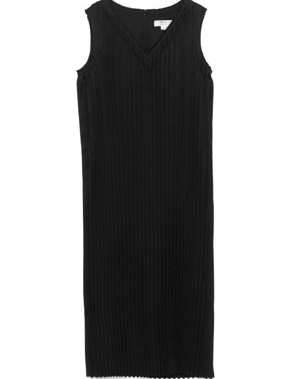 Abito midi plissé in nero Comme Des Garçons Comme Des Garçons - donna 