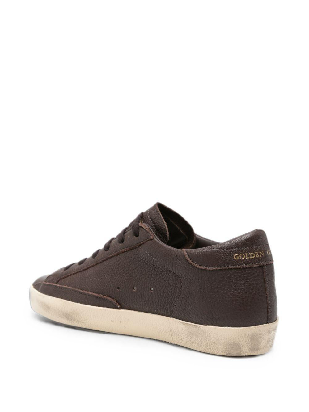 Sneakers Super-Star  in pelle marrone 