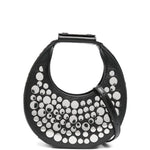 Borsa Goodnight Moon con borchie in nero Staud - donna 