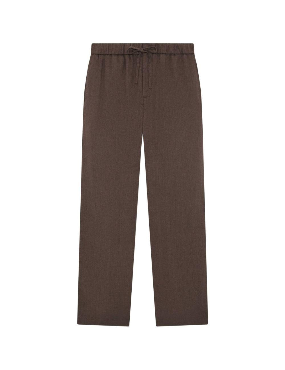 Pantaloni Oscar in marrone Frescobol carioca - uomo 