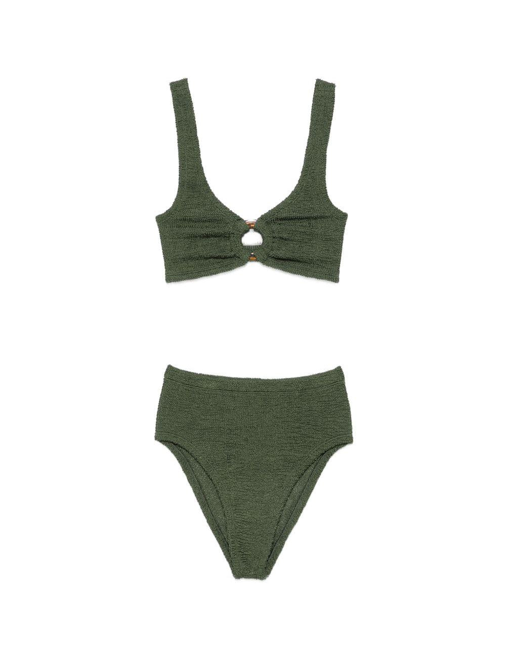 Bikini due pezzi nadine in verde Hunza g - donna 