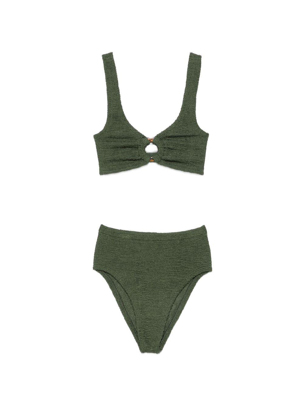 Bikini due pezzi nadine in verde Hunza g - donna 
